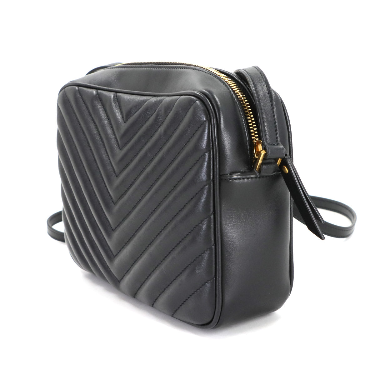 Lou Camera Shoulder Bag Leather Black 574494 Purse