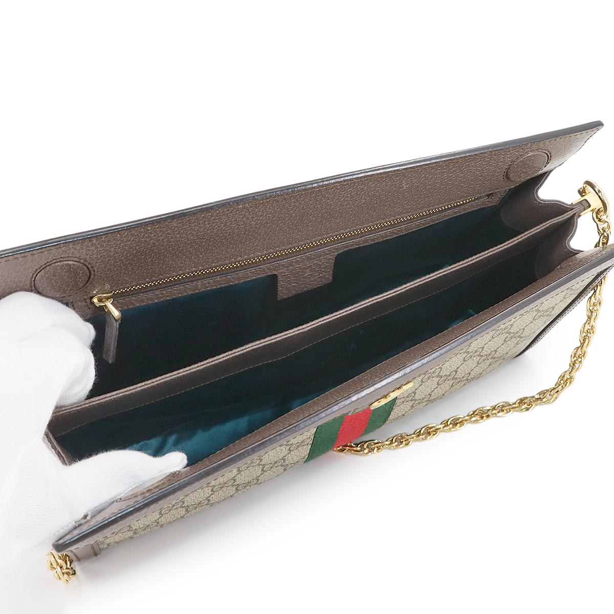 Ophidia GG Medium Shoulder Bag GG Supreme Canvas Beige 503876