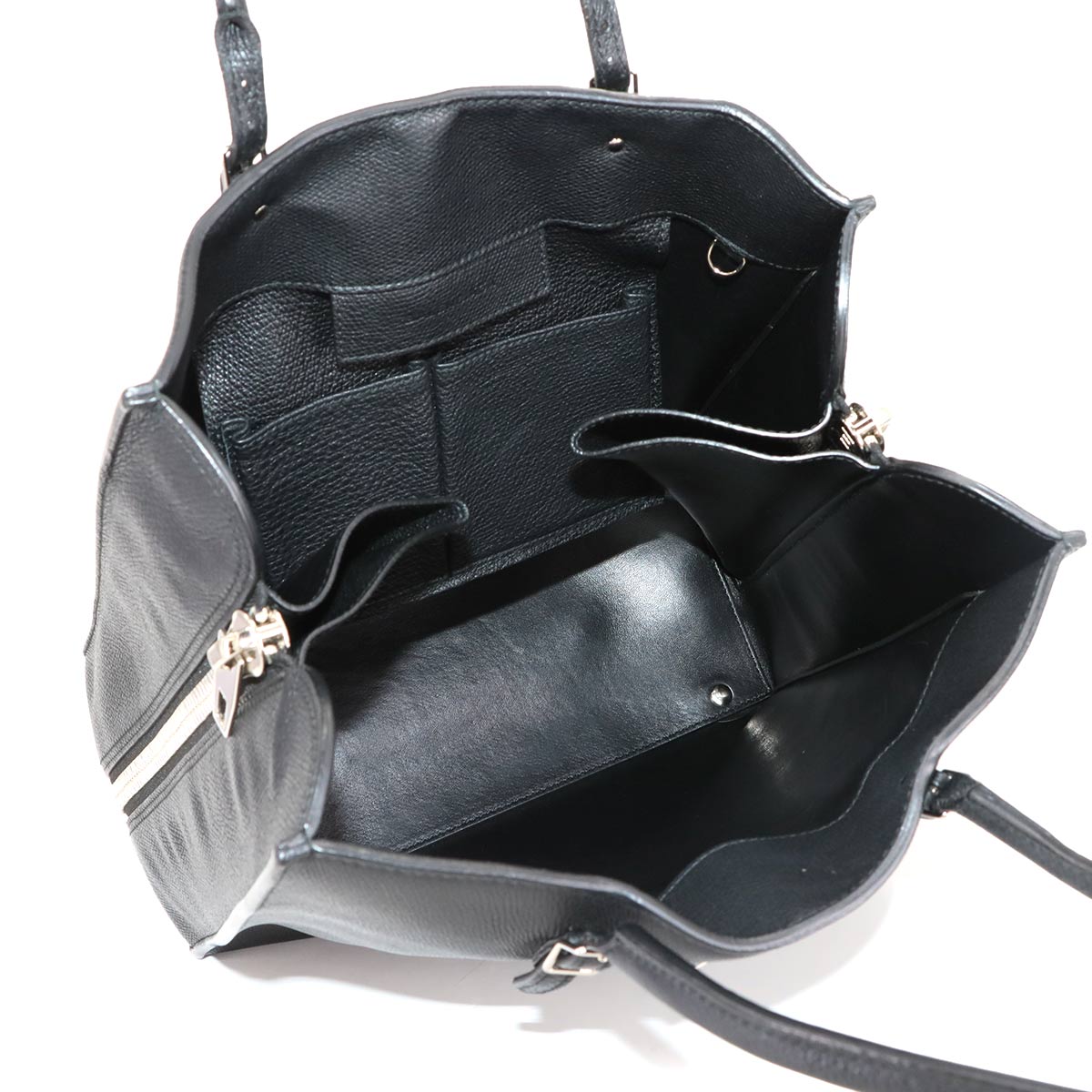 The Papier Tote Bag Leather Black 420212 Purse