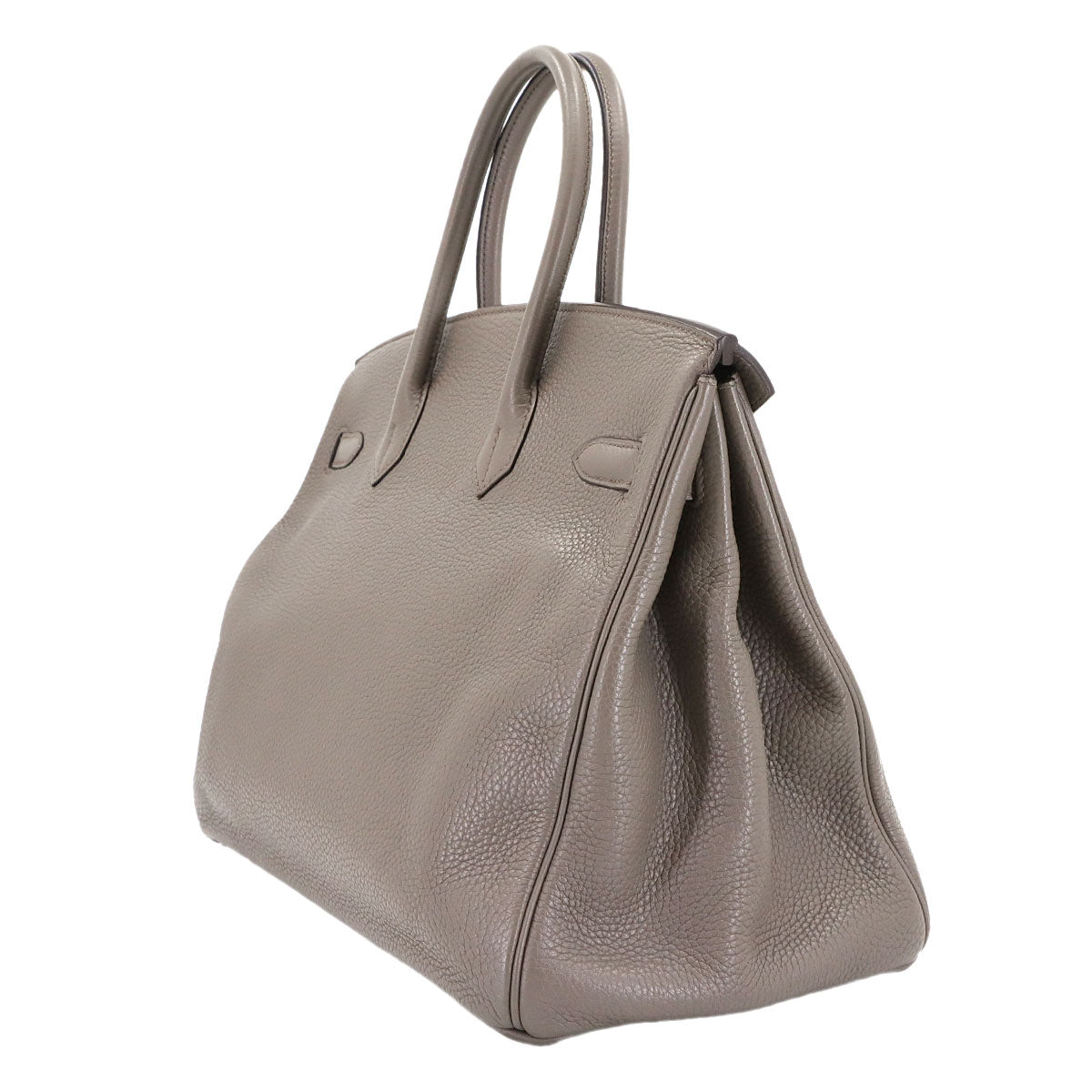 Birkin 35 Togo Etain Hand Bag Gray Purse
