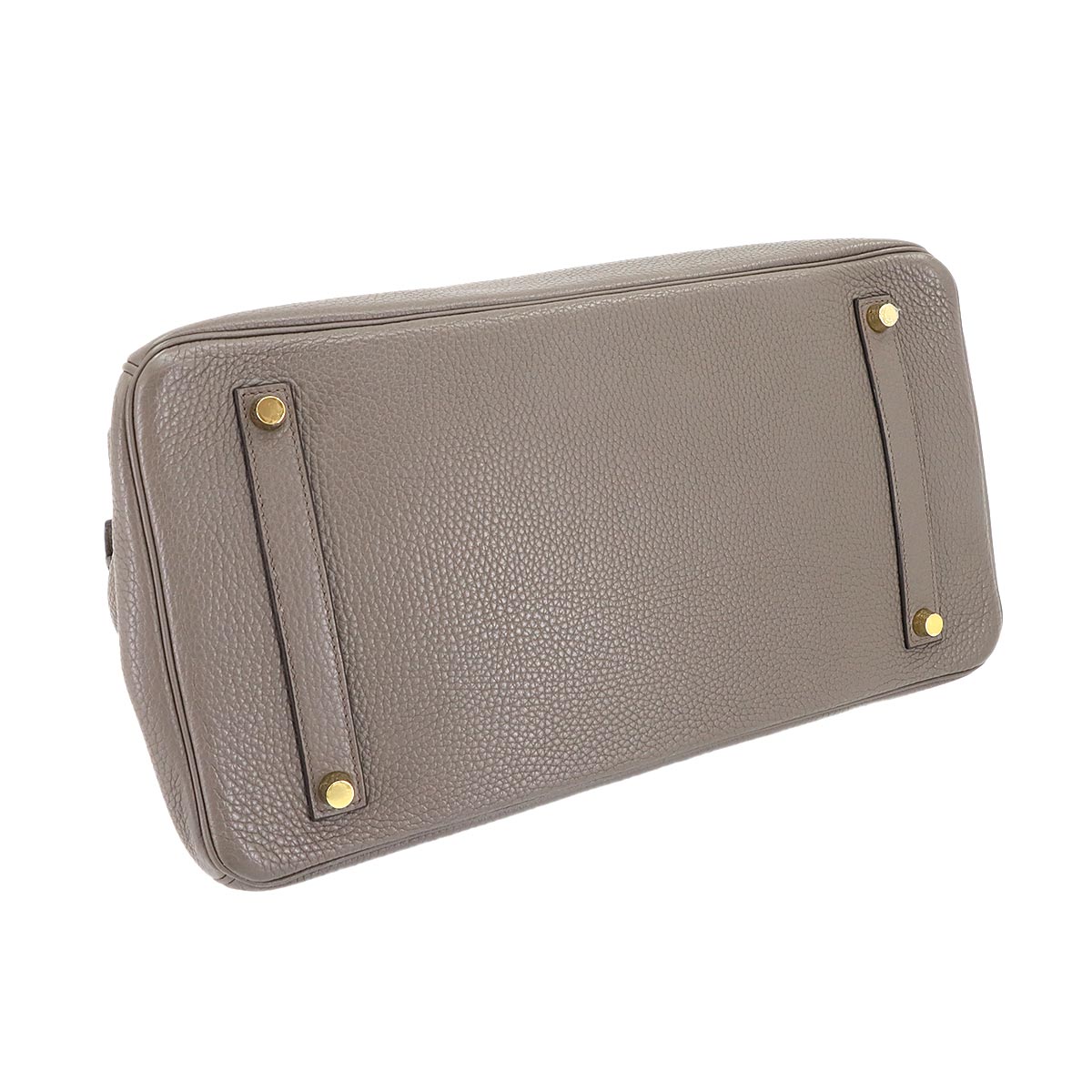 Birkin 35 Togo Etain Hand Bag Gray Purse