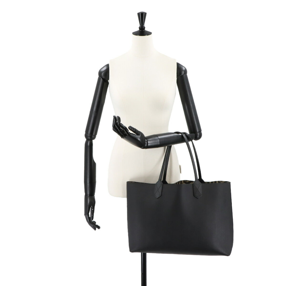 GG Caleido Tote Bag PVC Leather Beige Black 368568 Purse