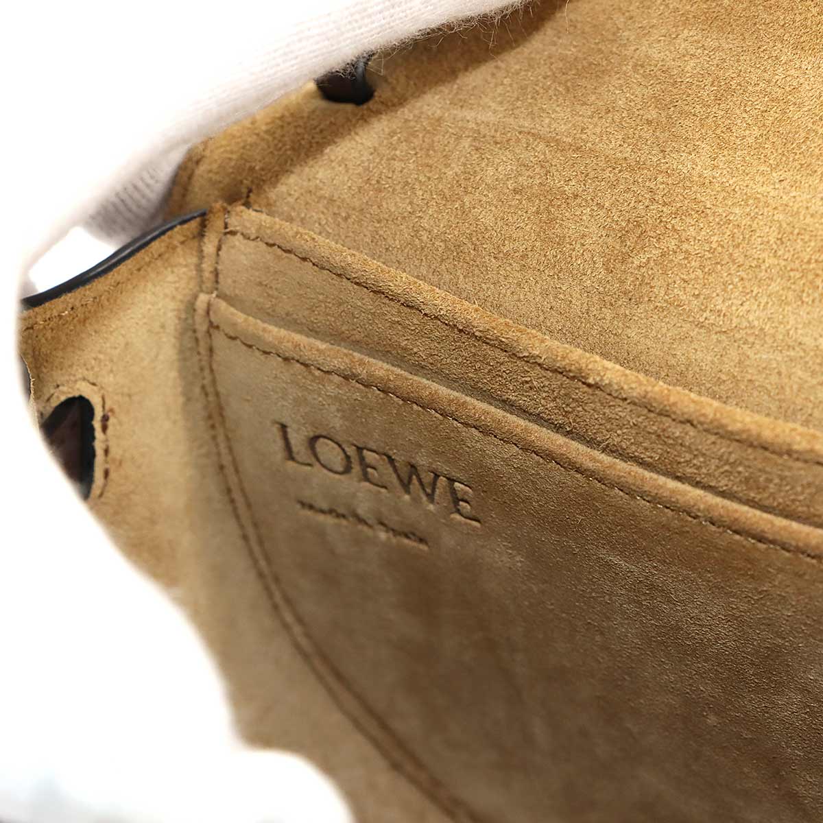 Mini Gate Dual Shoulder Bag Leather Chocolate Brown Purse