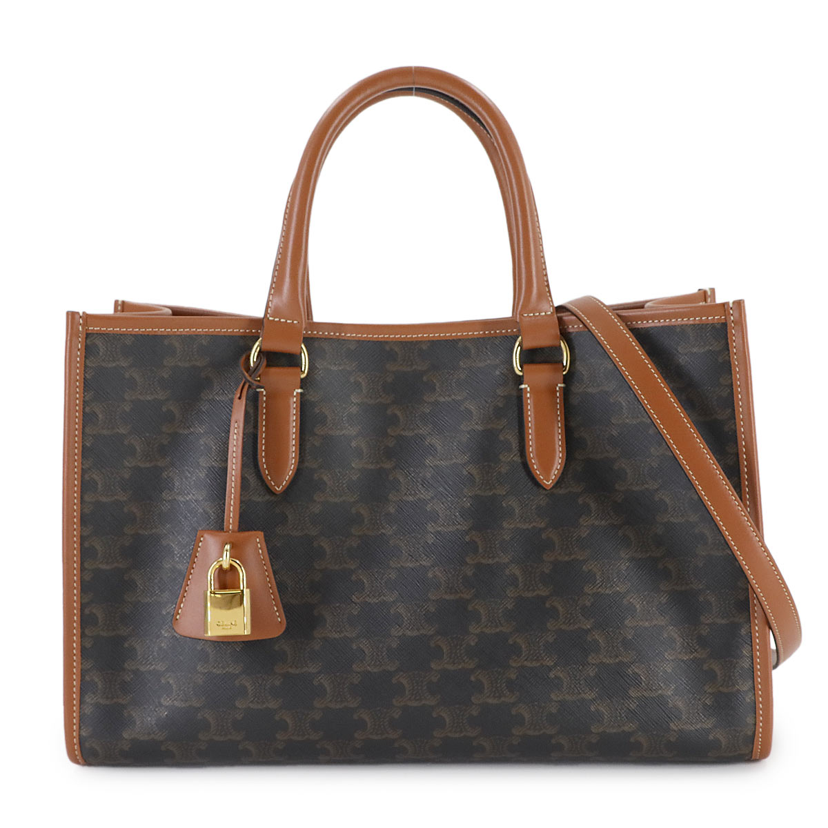 Triomphe Mini Horizontal Cabas Tote Shoulder Bag 199742BZJ