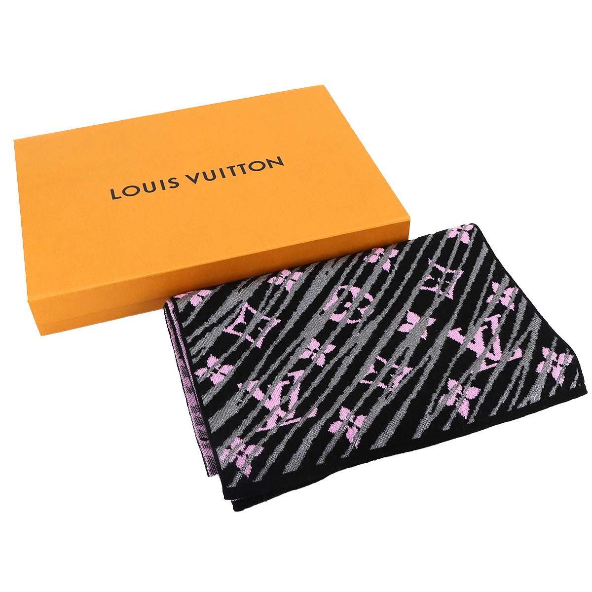 Winter Scarf Epistorm Monogram Knit Wool Black M70431