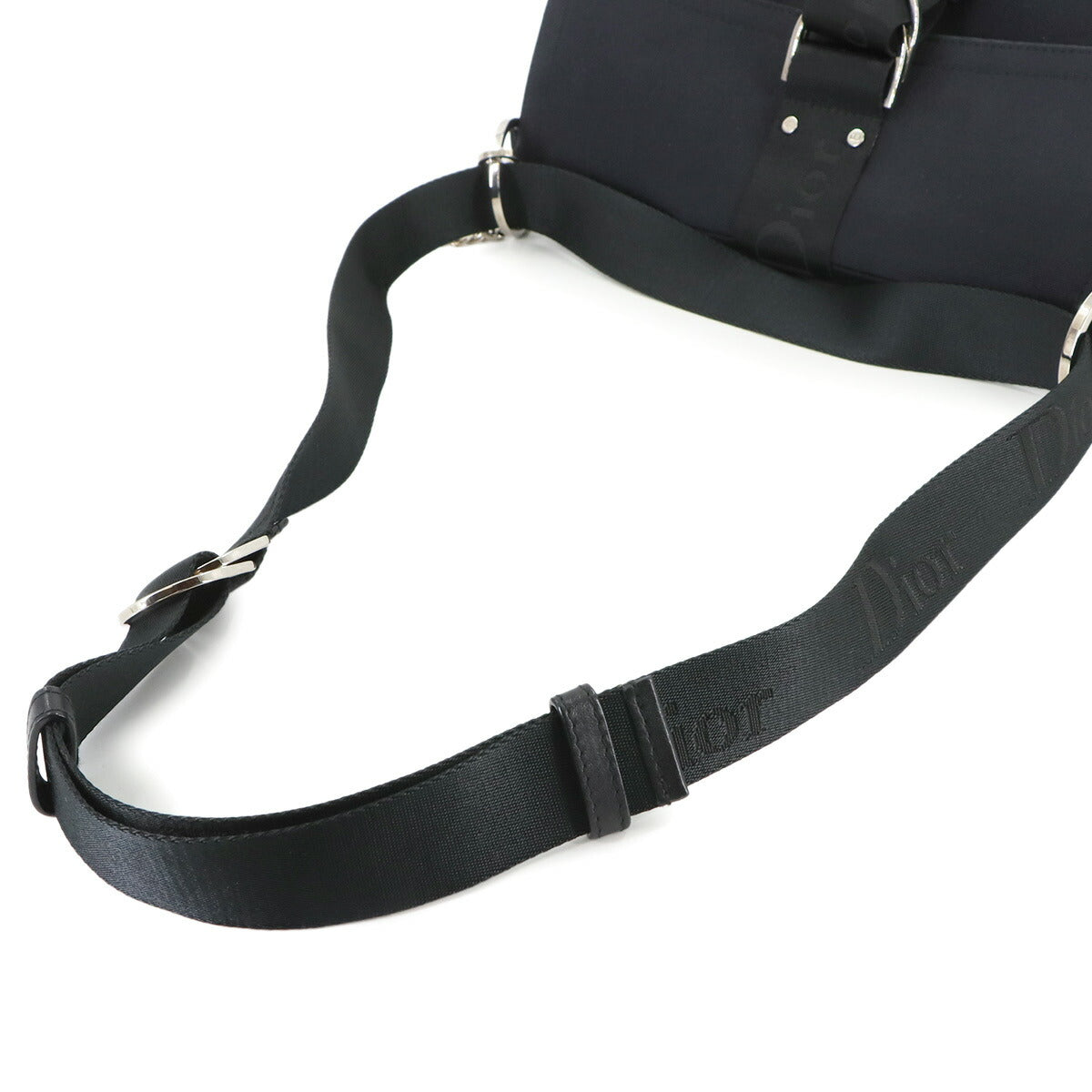 Hardcore Shoulder Bag Canvas Leather Black