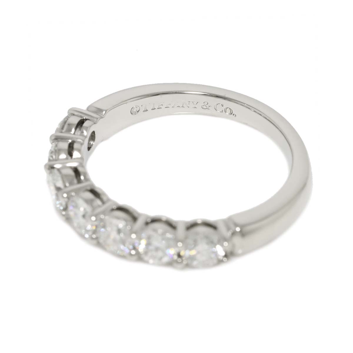 Forever Half Diamond Ring Platinum size5.25(US)