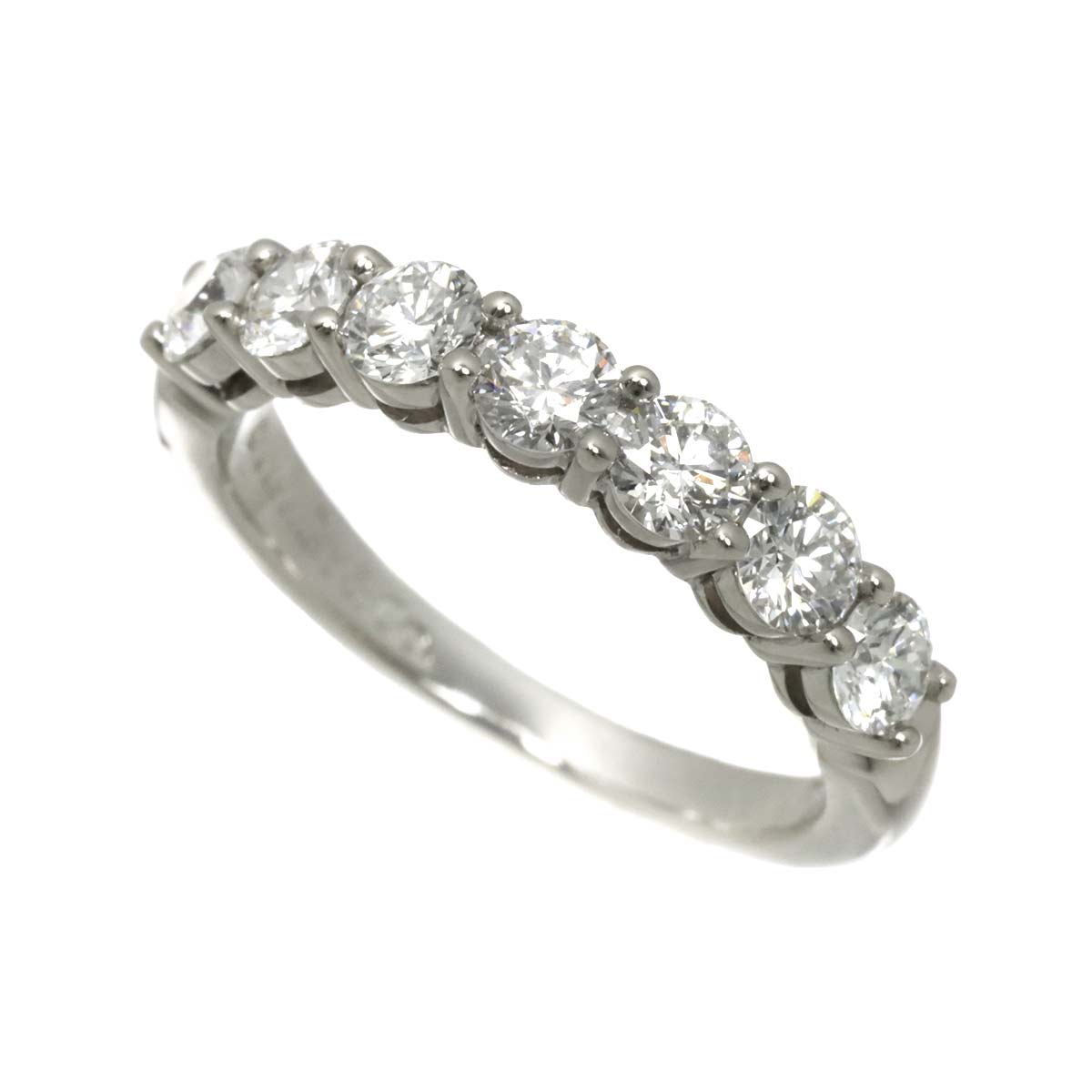 Forever Half Diamond Ring Platinum size5.25(US)