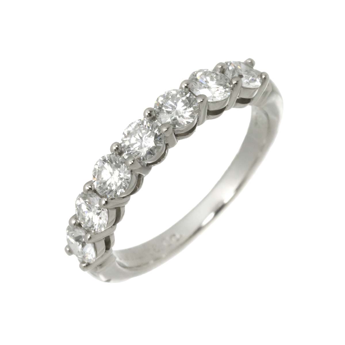 Forever Half Diamond Ring Platinum size5.25(US)