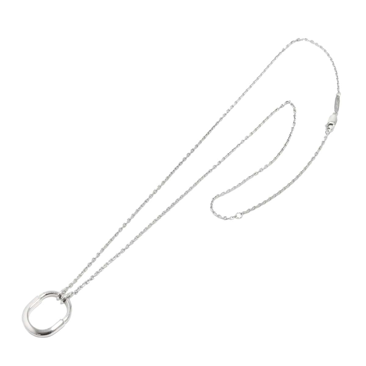 Lock Small Necklace 18K White Gold 750