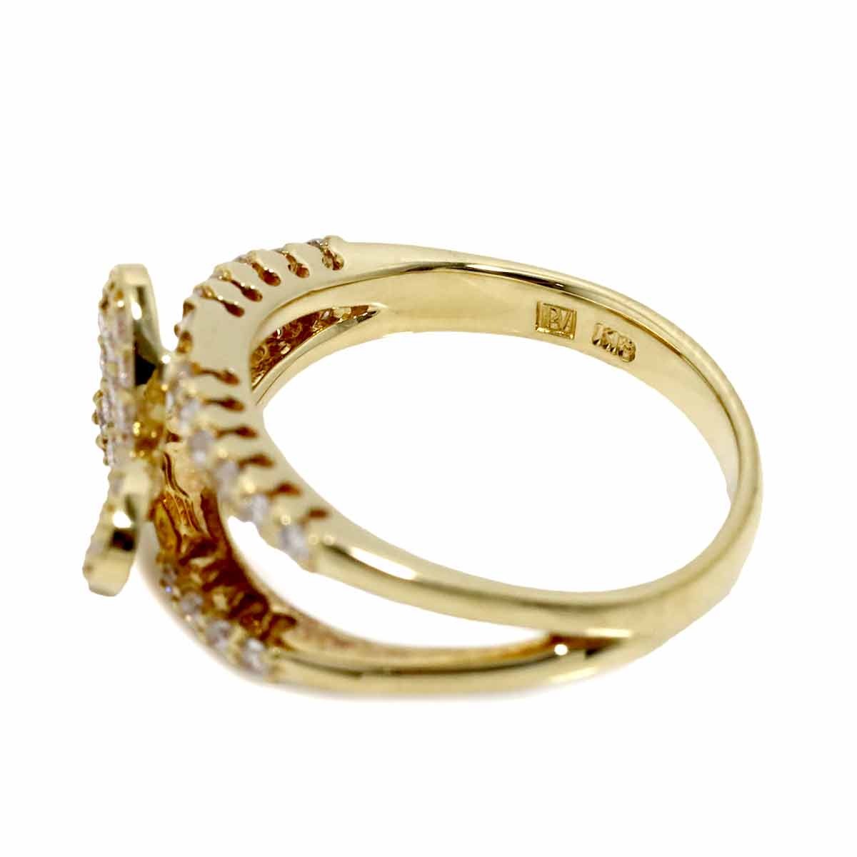 Diamond 0.60ct Ring 18K YG 750 size5.5-5.75(US)