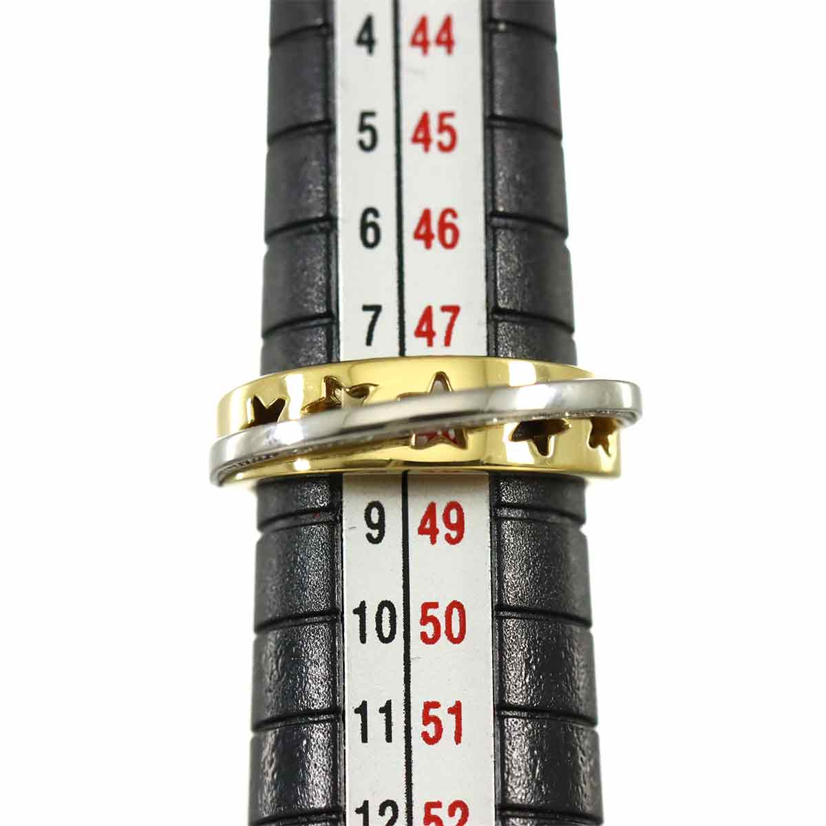 Diamond 0.11ct Ring 18K YG 750 Pt Size4.5(US)