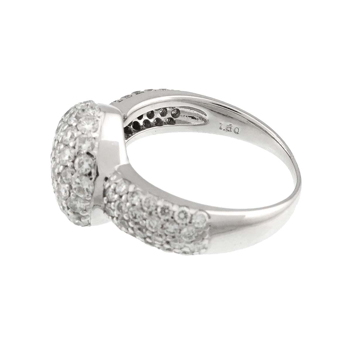 Diamond 1.50ct Ring 18K WG 750 Size5.5-5.75(US)