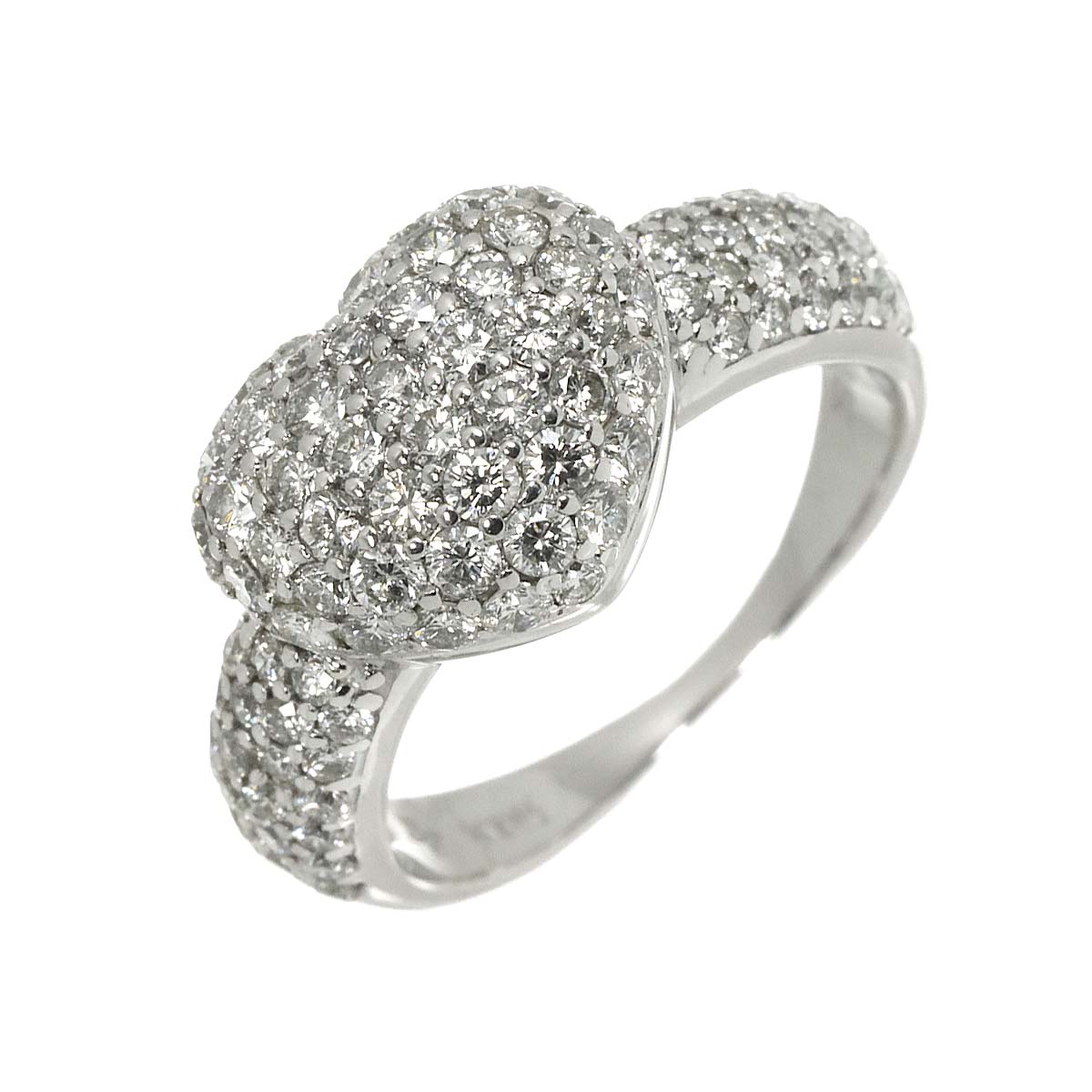 Diamond 1.50ct Ring 18K WG 750 Size5.5-5.75(US)