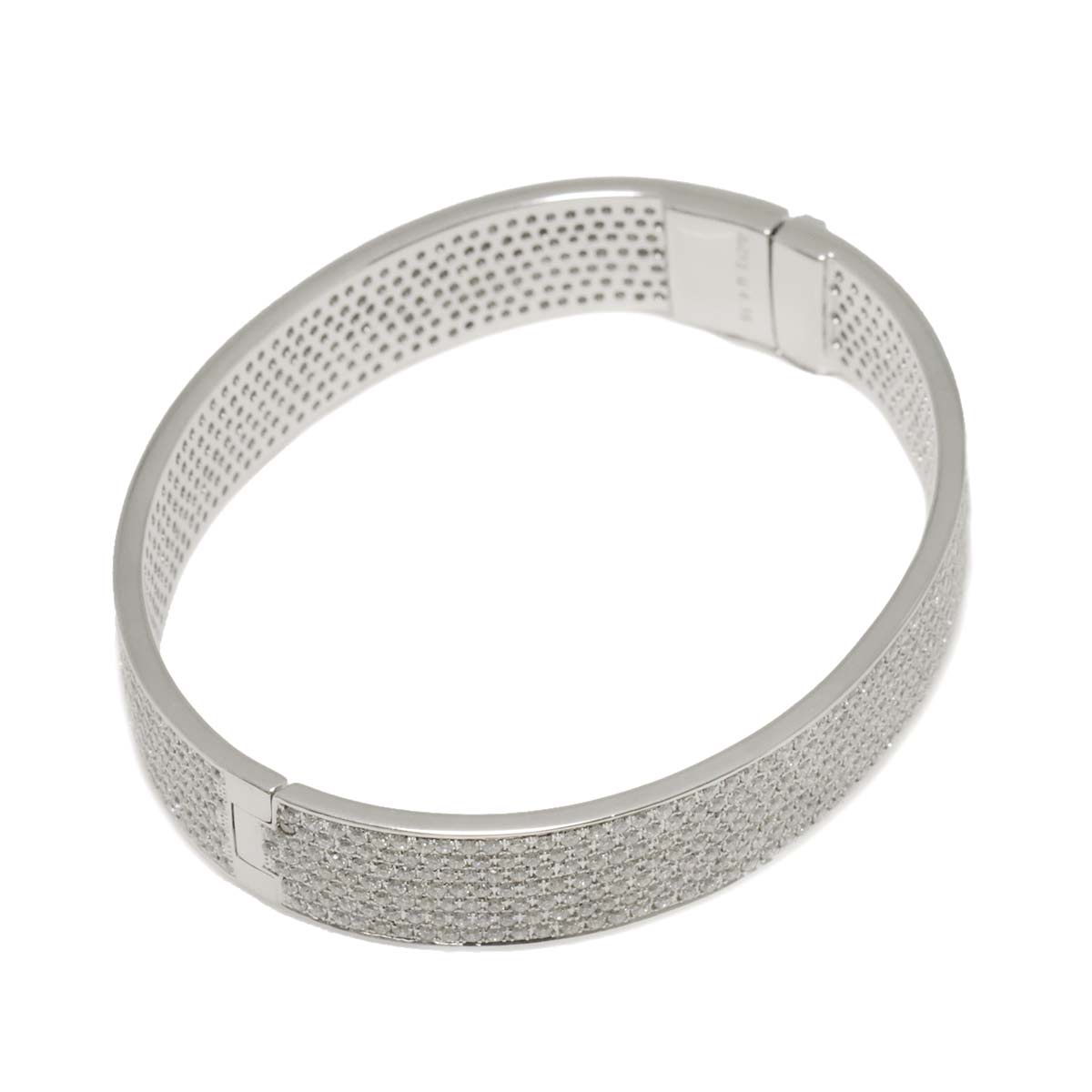 Diamond 4.18ct Bracelet 18K K18 WG White Gold 750