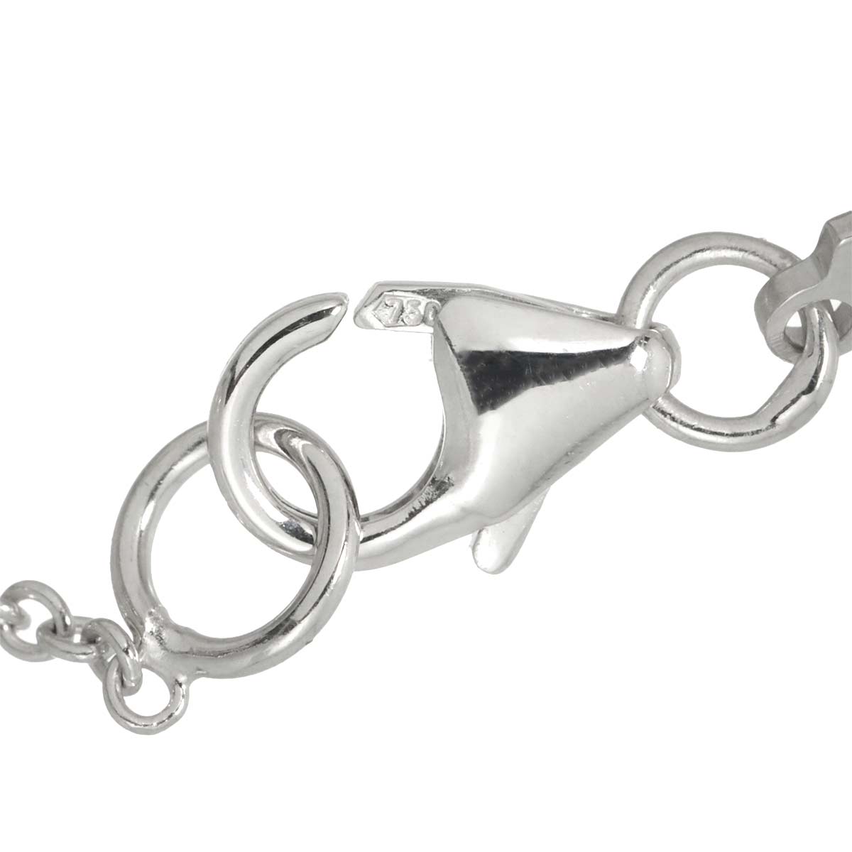 Flower Bracelet 18K White Gold 750