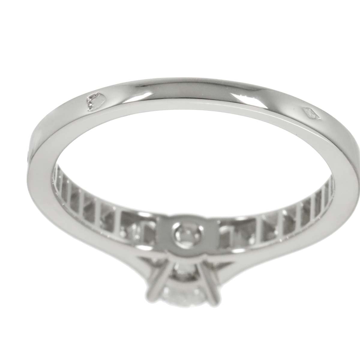 Diamond 0.53ct H/VS2/3EX Ring Platinum size52 6(US)