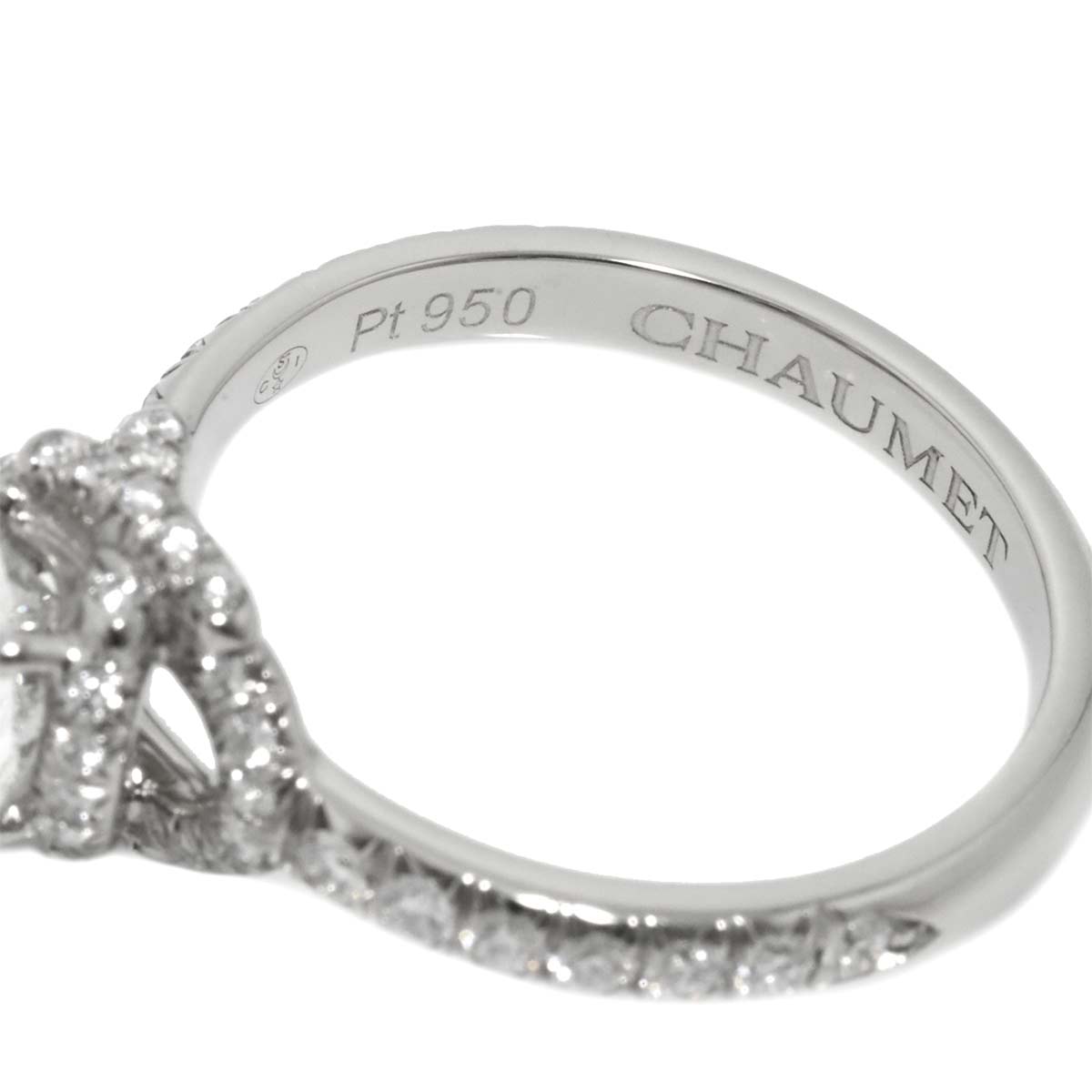 CHAUMET Liens Damour Diamond 0.33ct E/VS2/3EX Ring Pt size4.5(US)