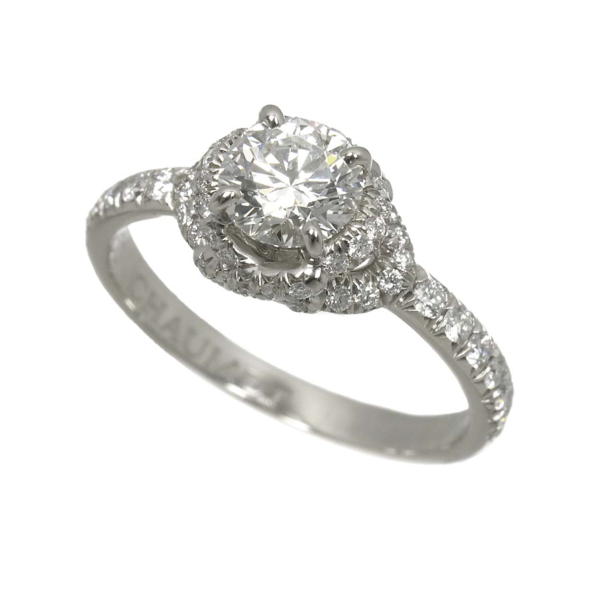 CHAUMET Liens Damour Diamond 0.33ct E/VS2/3EX Ring Pt size4.5(US)