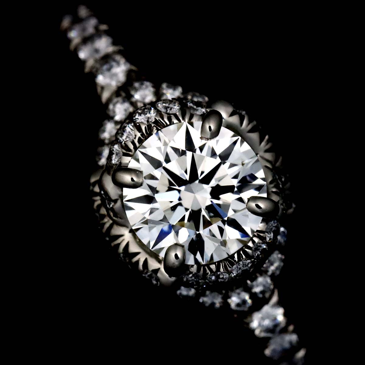 CHAUMET Liens Damour Diamond 0.33ct E/VS2/3EX Ring Pt size4.5(US)