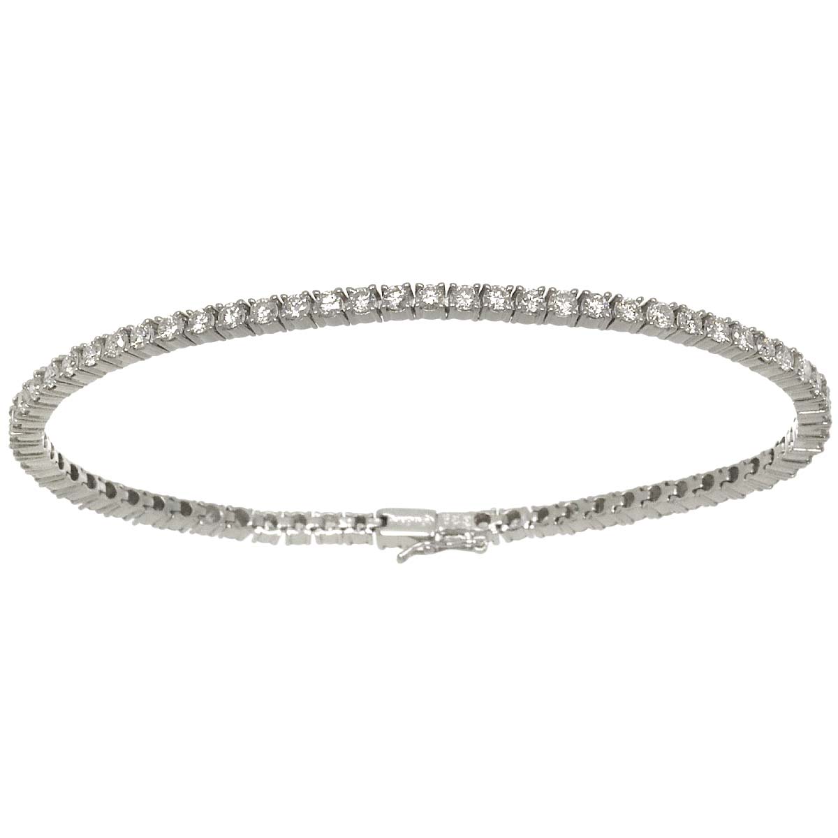 Diamond 3.28ct Bracelet 14K White Gold 585