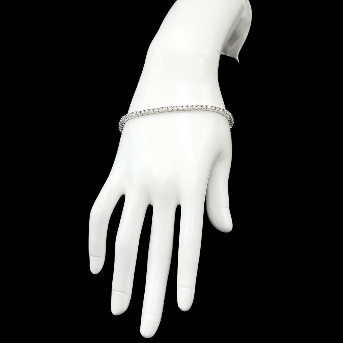 Diamond 3.28ct Bracelet 14K White Gold 585