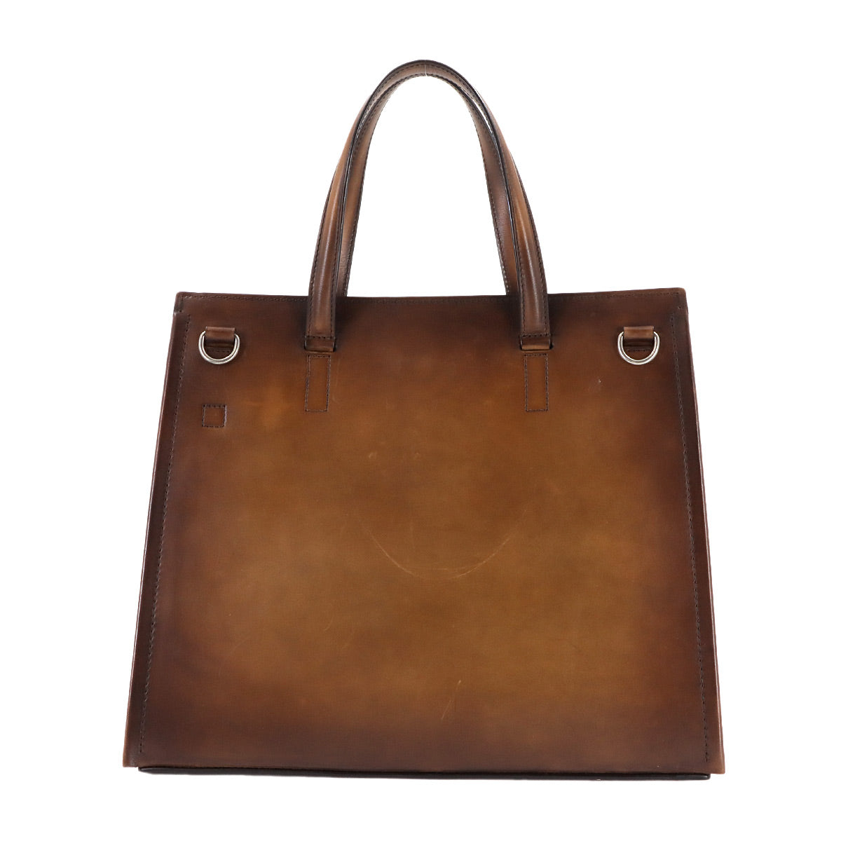 Luti 38 Tote Shoulder Bag Venezia Leather Brown Purse