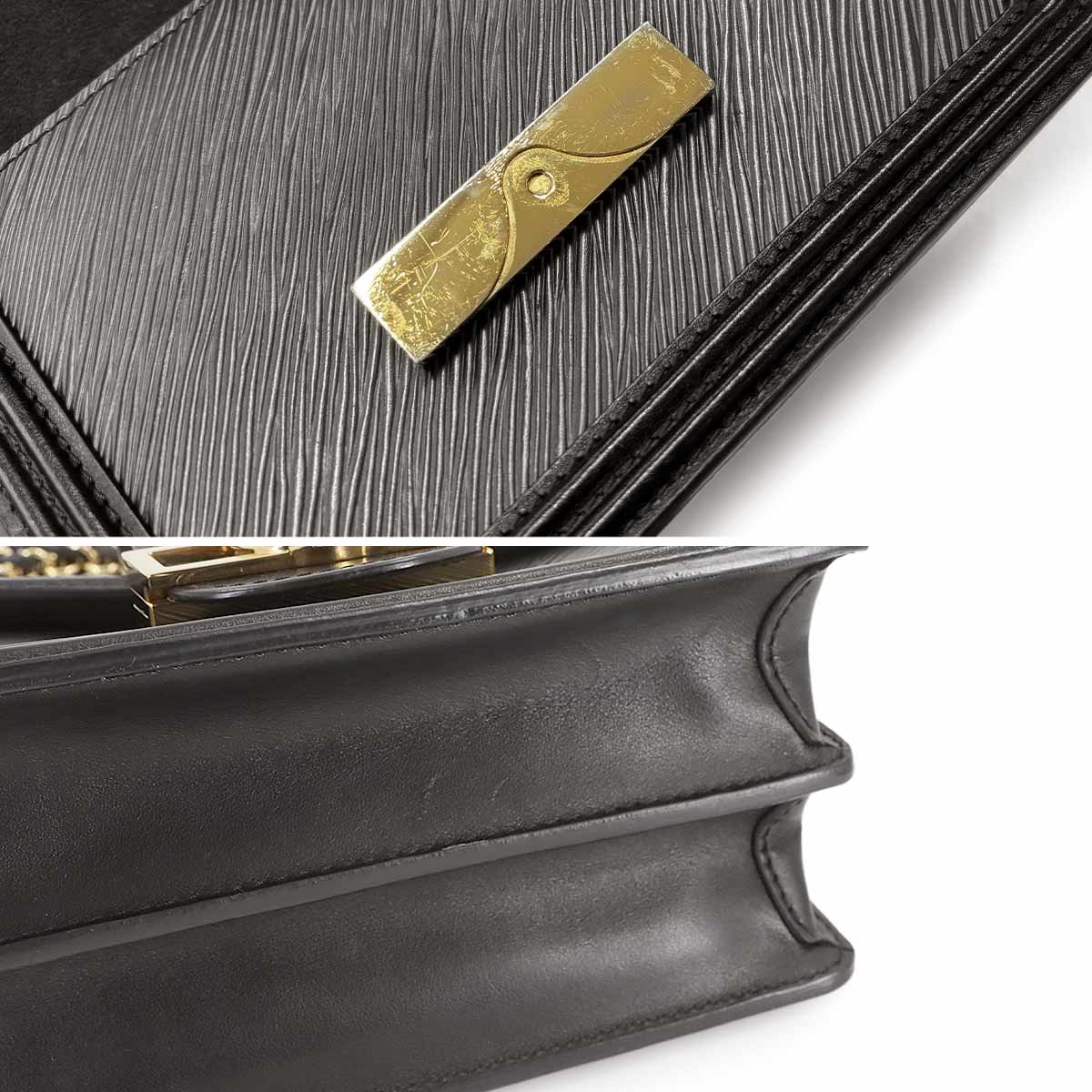 Epi Dauphine NV MINI Shoulder Bag Leather Black M55964