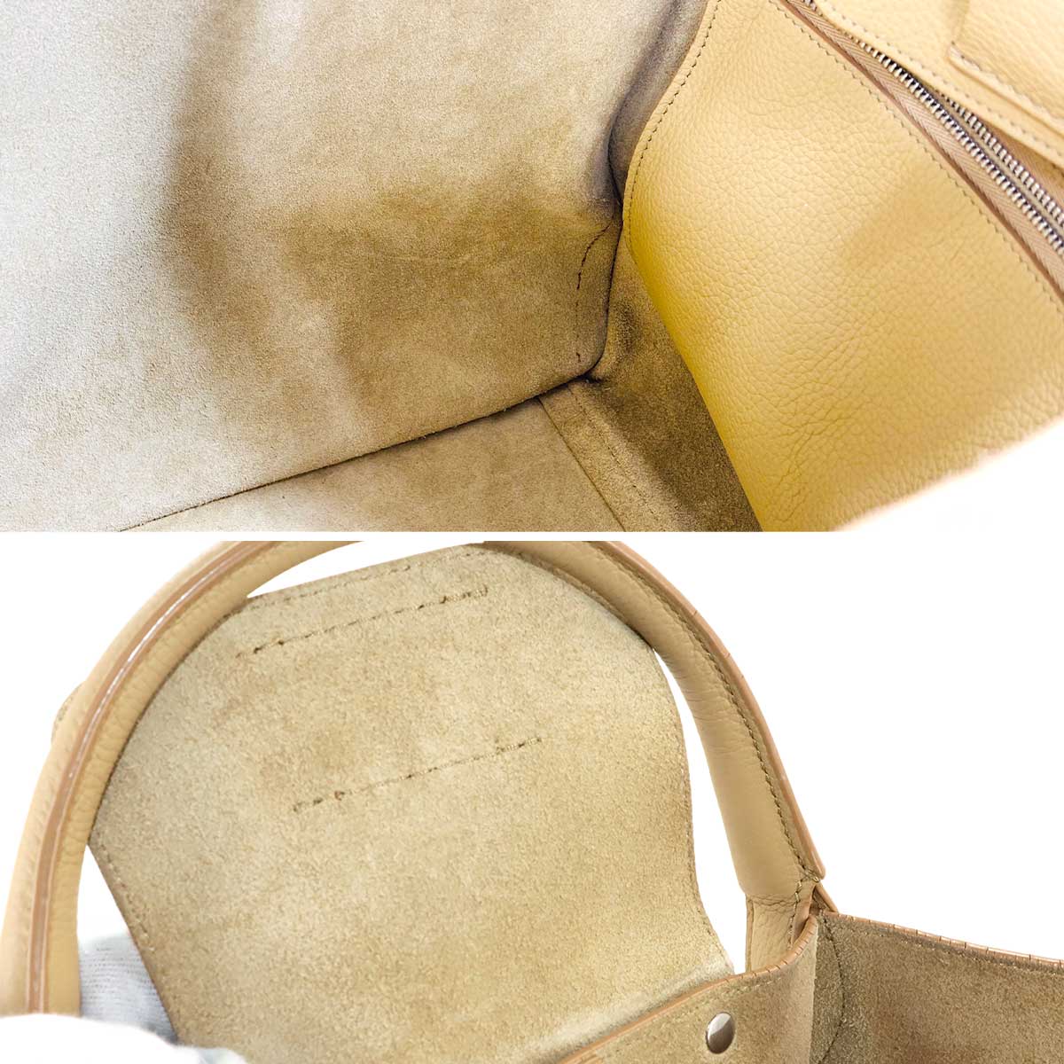 Big Bag Small With Longstrap Hand Shoulder Bag Leather Beige