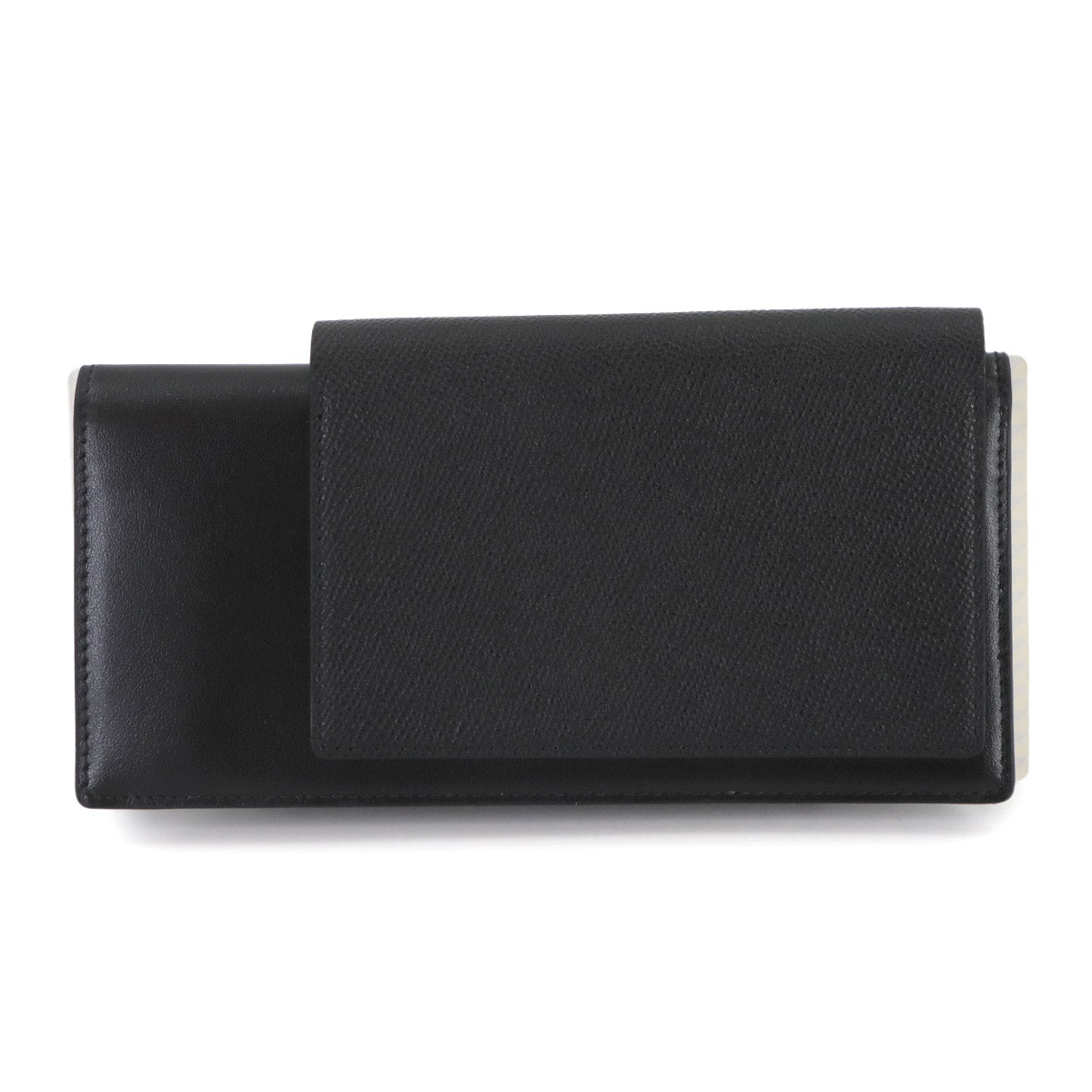 Passport Long Wallet 1Ticket Leather Black 787774