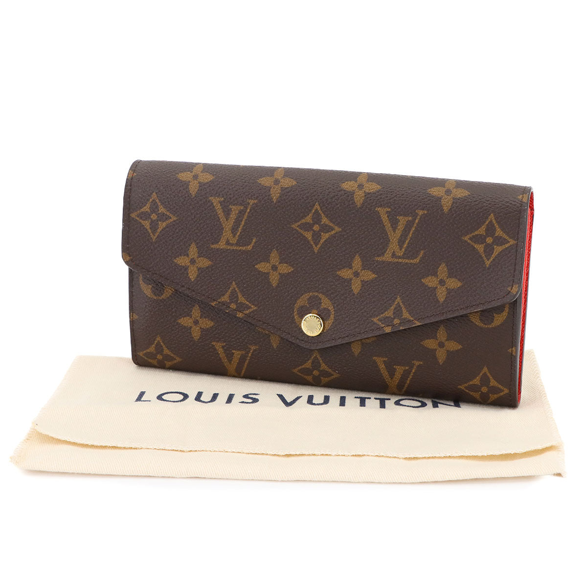 Monogram Sarah Wallet Brown Poppy Coquelicot M62236