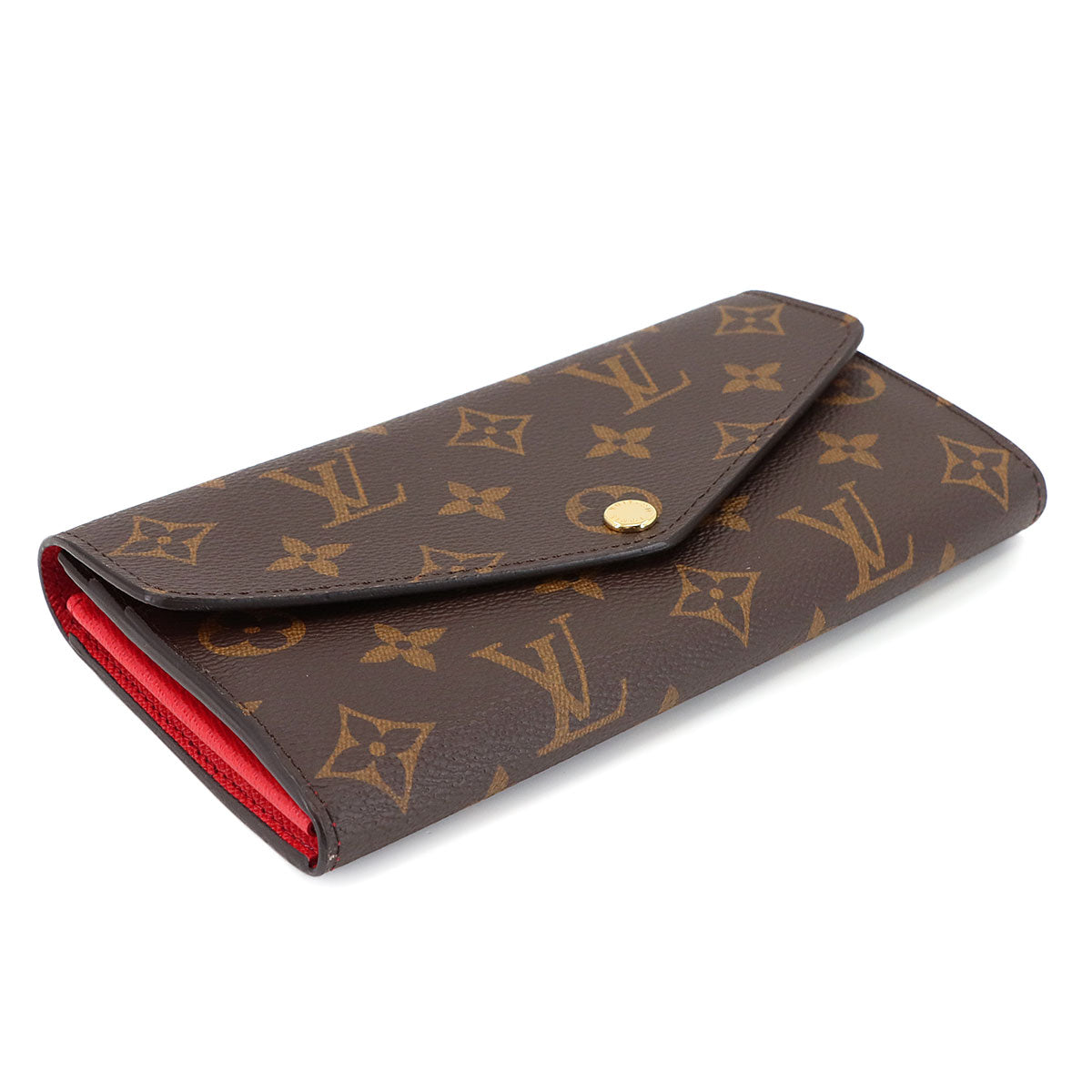 Monogram Sarah Wallet Brown Poppy Coquelicot M62236