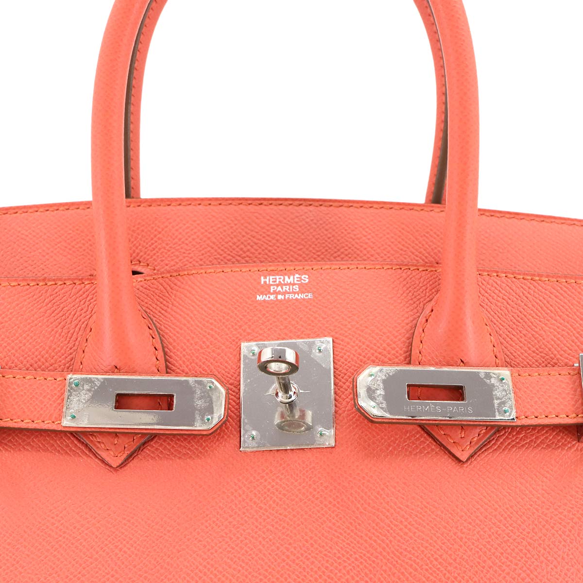 Birkin 30 Epsom Flamingo Hand Bag Purse Pink
