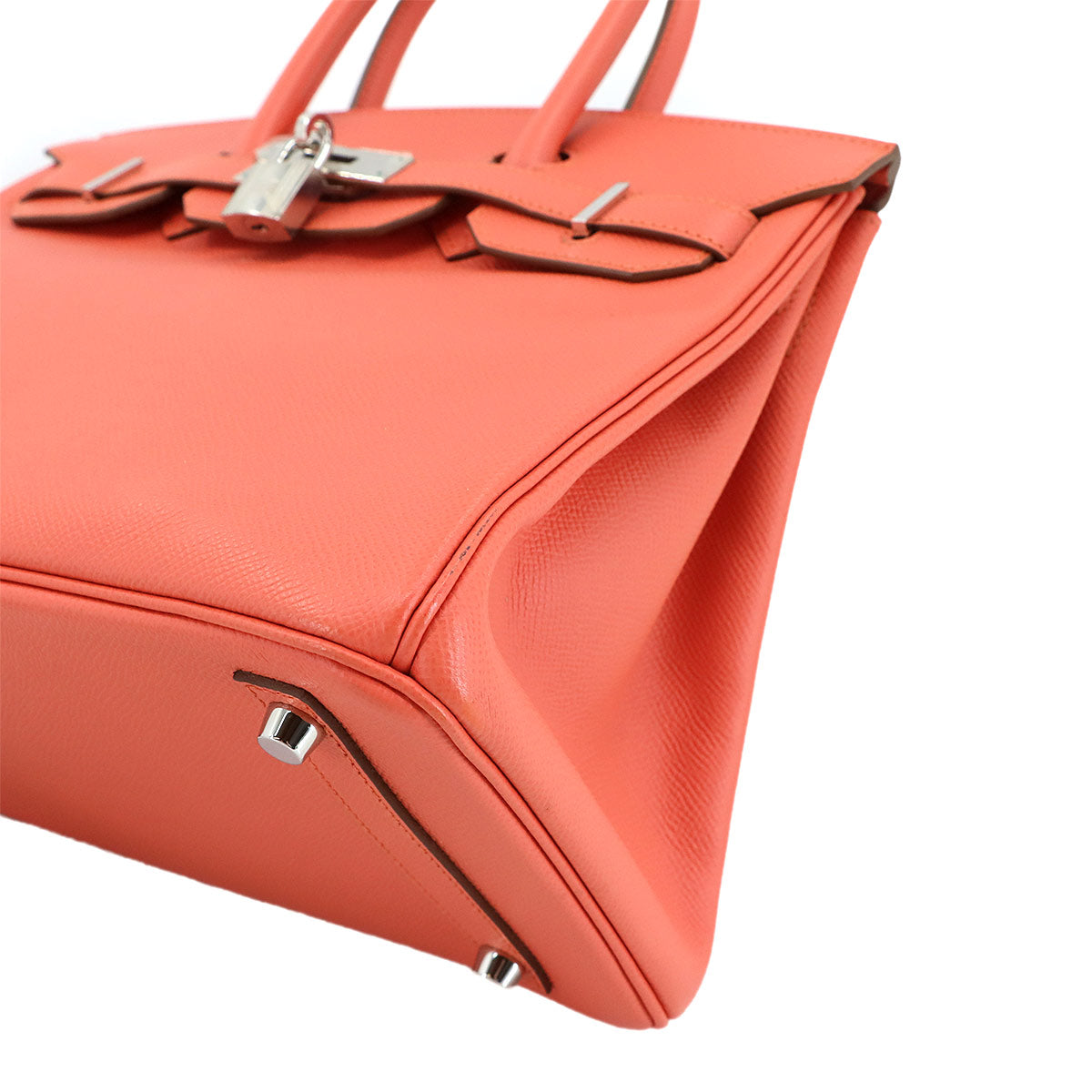 Birkin 30 Epsom Flamingo Hand Bag Purse Pink