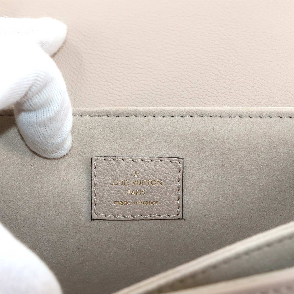 Oxford Hand Shoulder Bag Leather Greige M22792