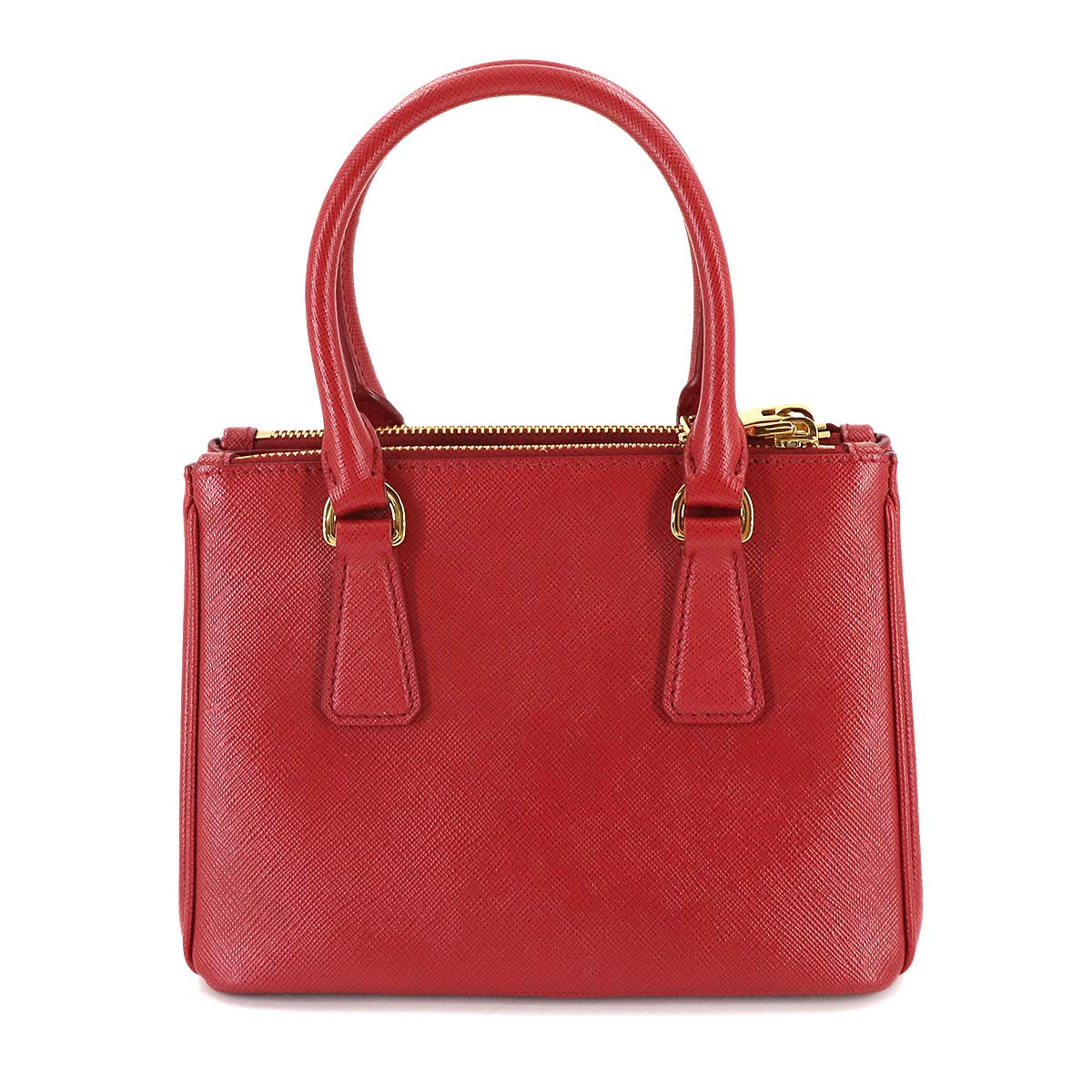 Galleria Mini Hand Shoulder Bag Saffiano Leather Red 1BA906