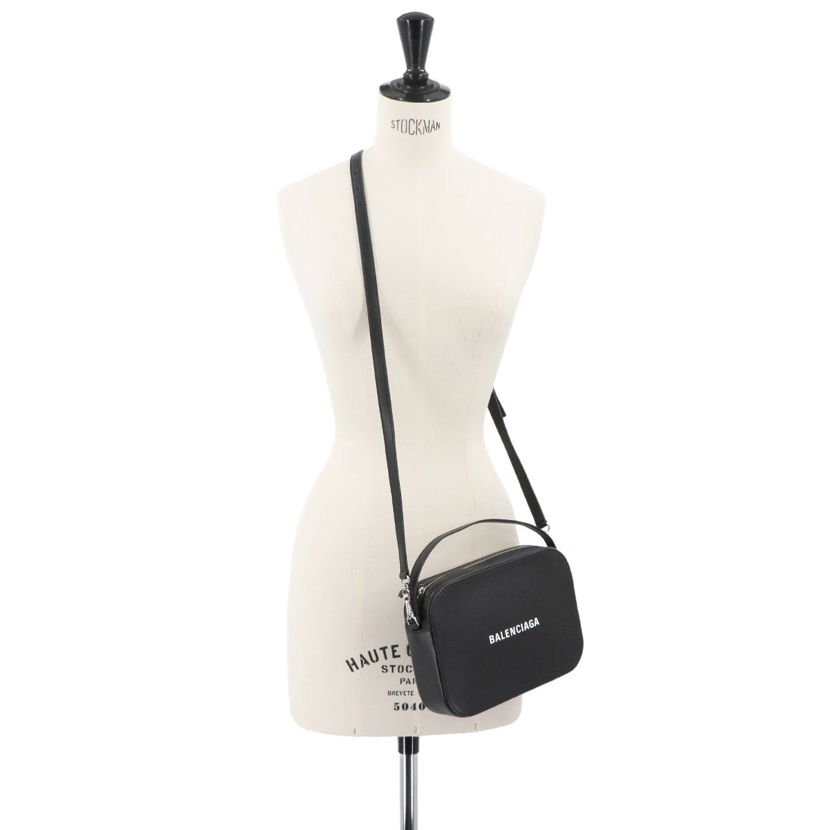 EVERYDAY Camera Small Shoulder Bag Leather Black 608654