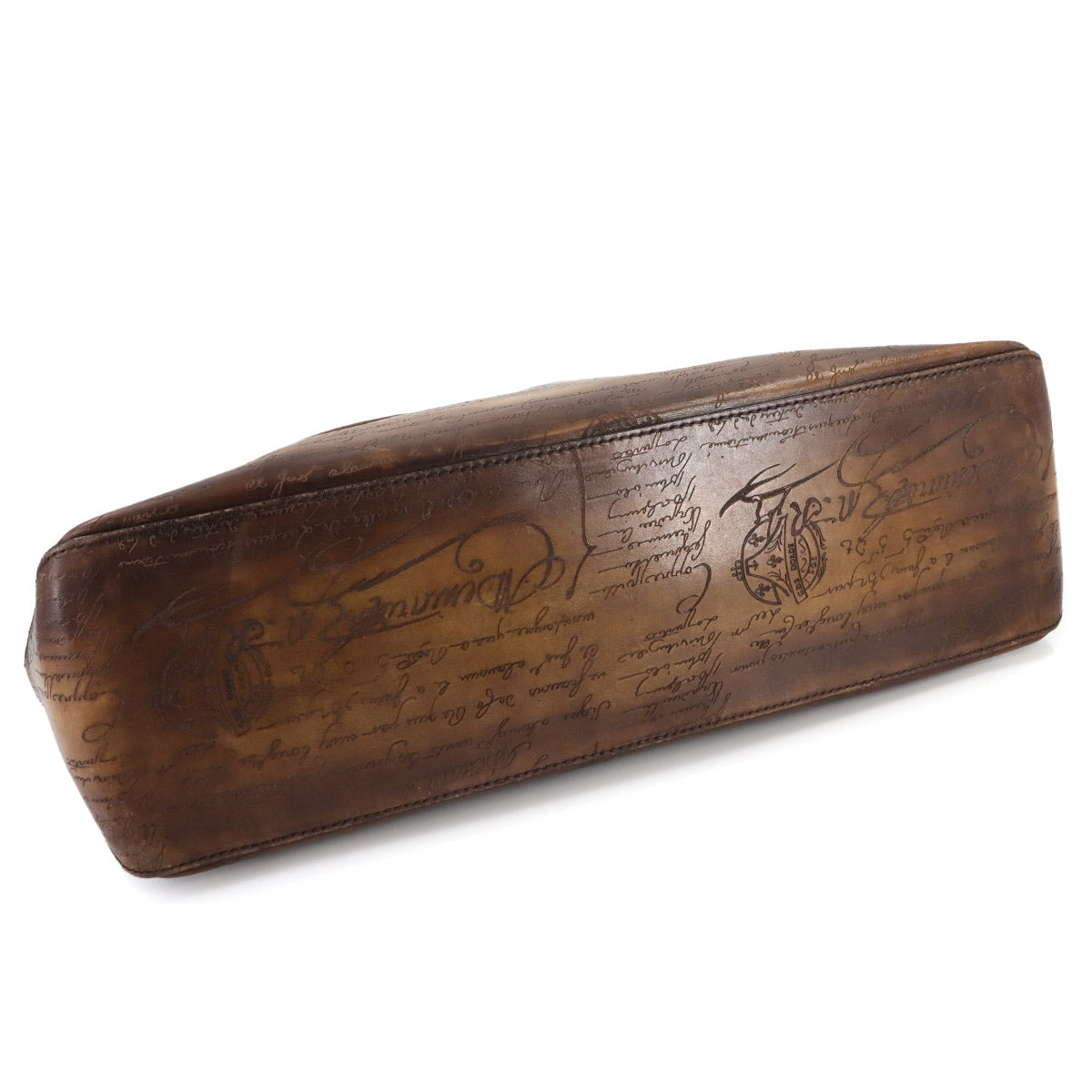 Calligraphy Toujours Tote Bag Venezia Leather Brown Purse