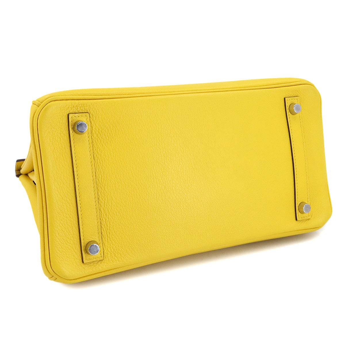 Birkin 30 Taurillon Novillo Jaune de Naples Hand Bag Yellow