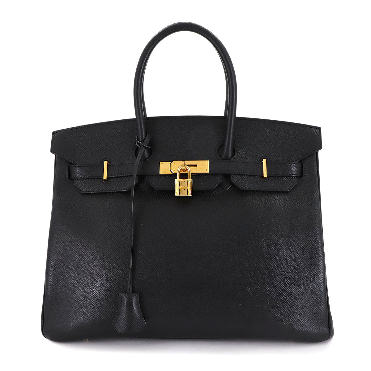 Birkin 35 Epsom Black Hand Bag Purse