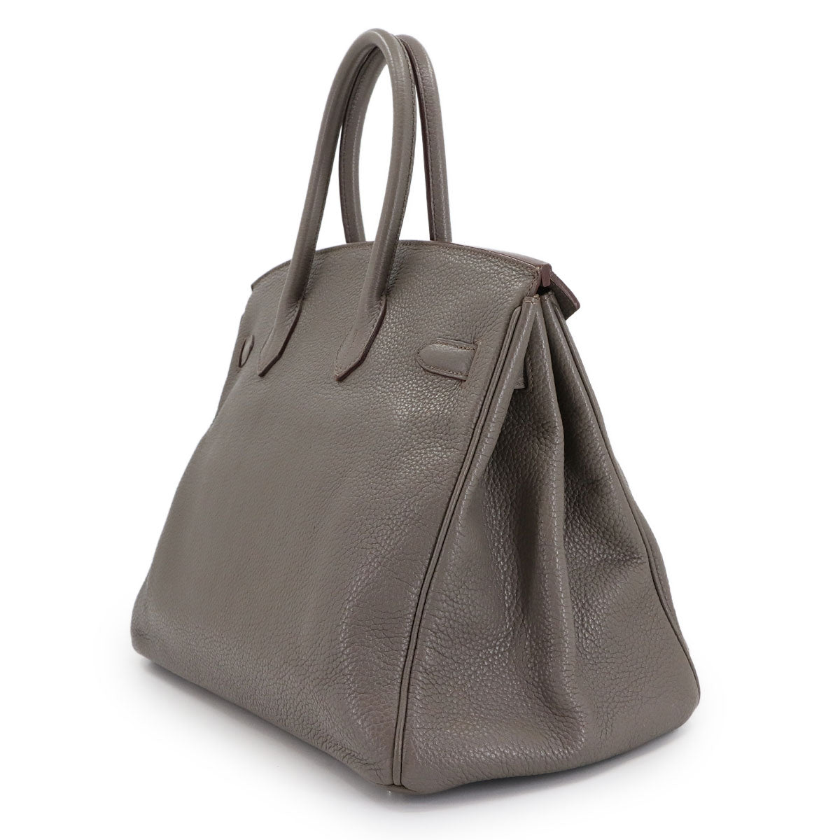 Birkin 35 Togo Etain Hand Bag Gray Purse