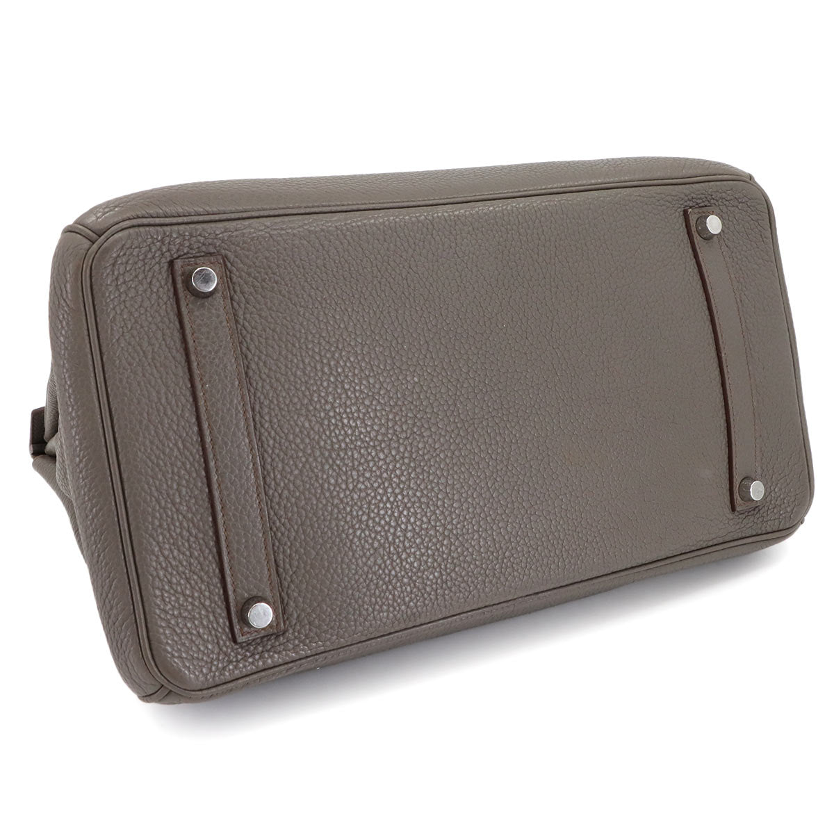 Birkin 35 Togo Etain Hand Bag Gray Purse