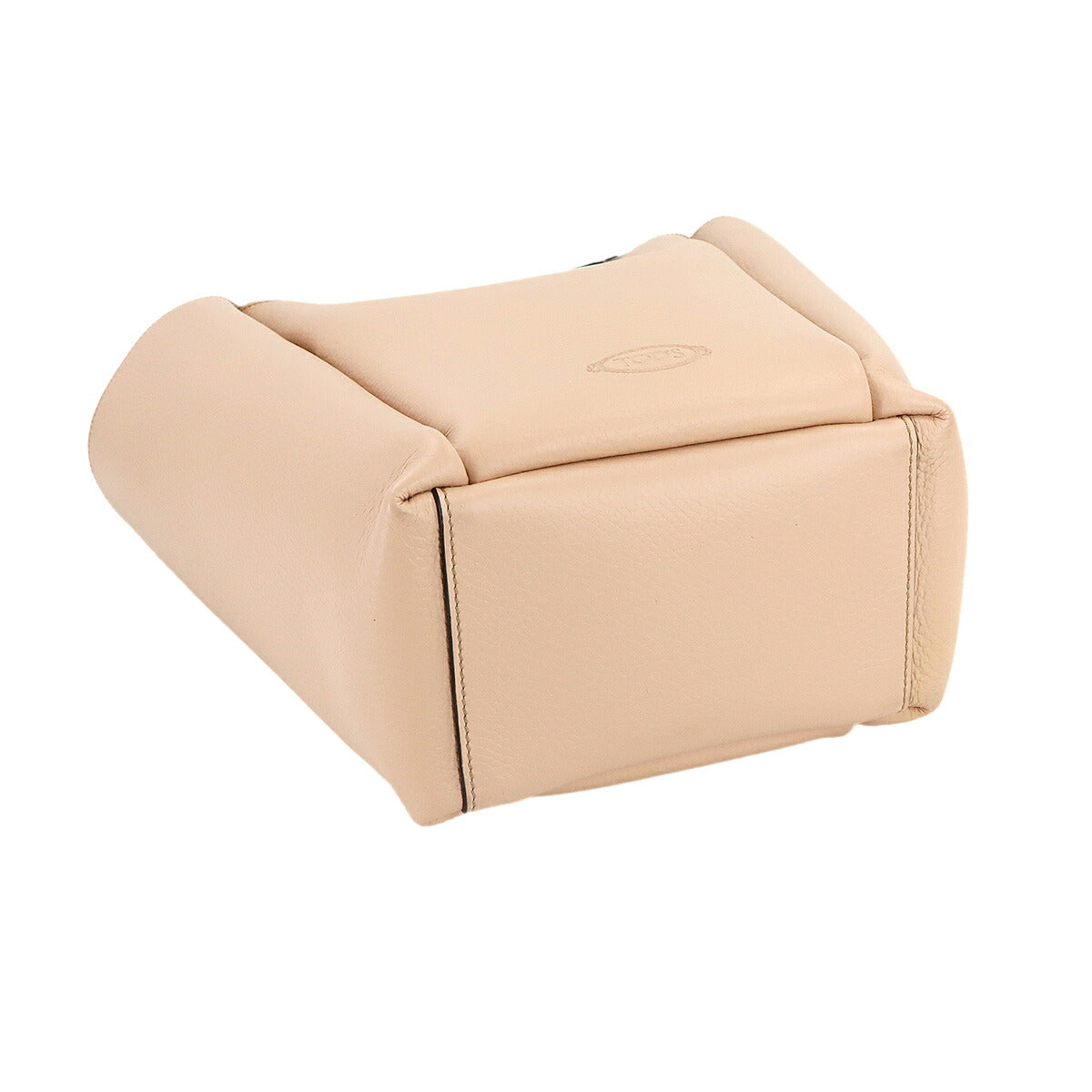 T Timeless Bucket Bag Small Hand Shoulder Bag Leather Beige