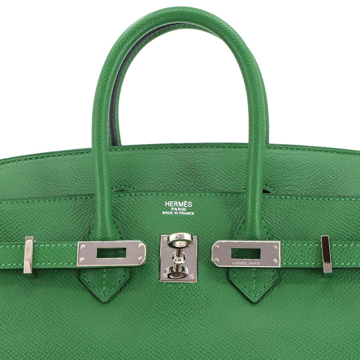 Birkin 25 Veau Epsom Vert Bengale Hand Bag Purse