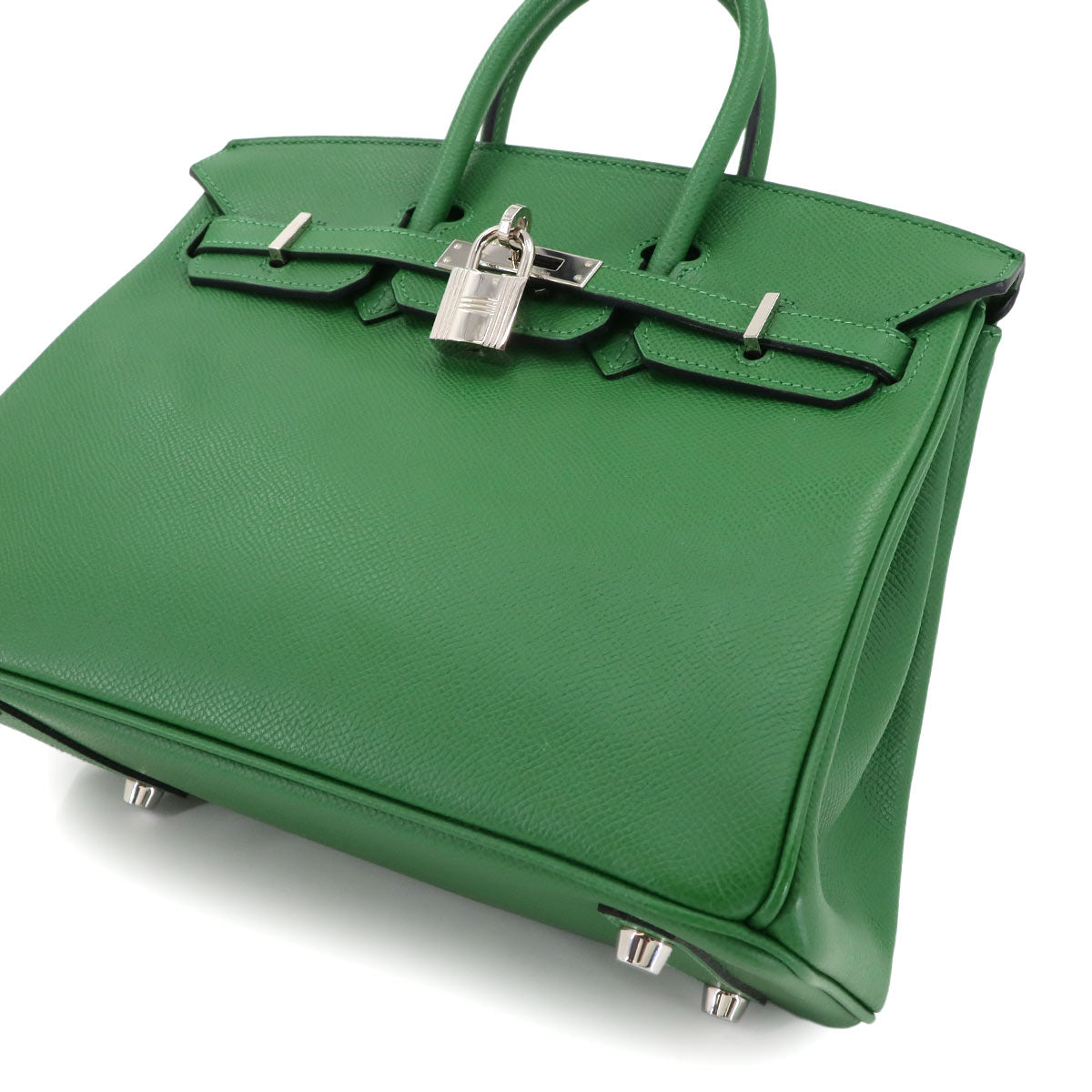 Birkin 25 Veau Epsom Vert Bengale Hand Bag Purse