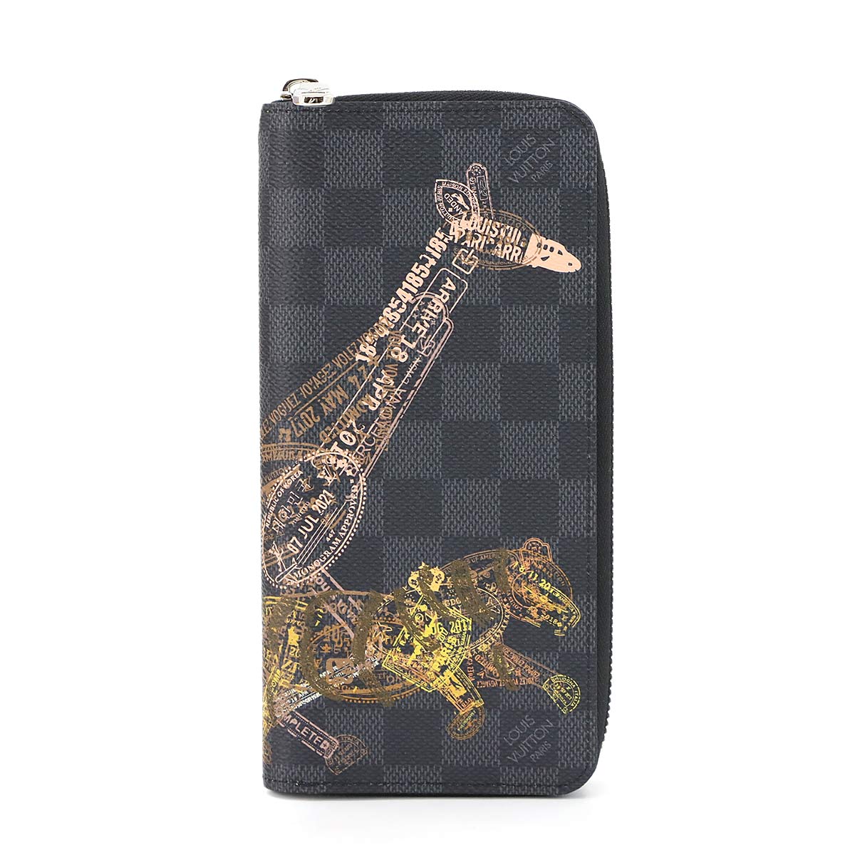 Damier Graphite Zippy Wallet Vertical Gray N64606 Purse