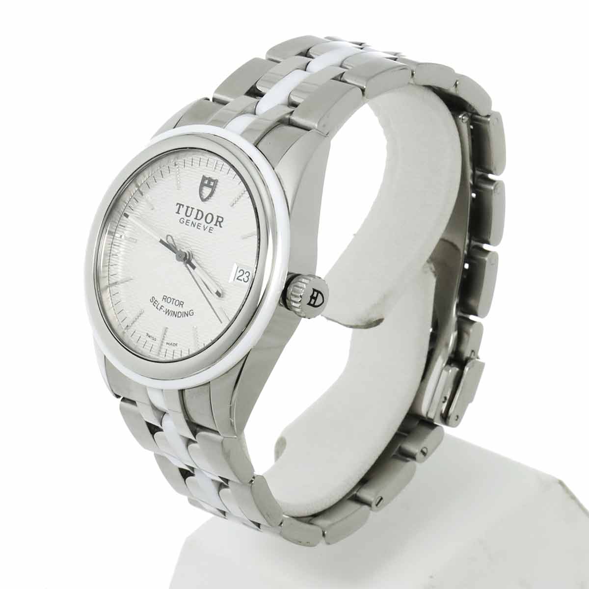 Glamour Date 55010W Automatic Silver Dial Mens Watch