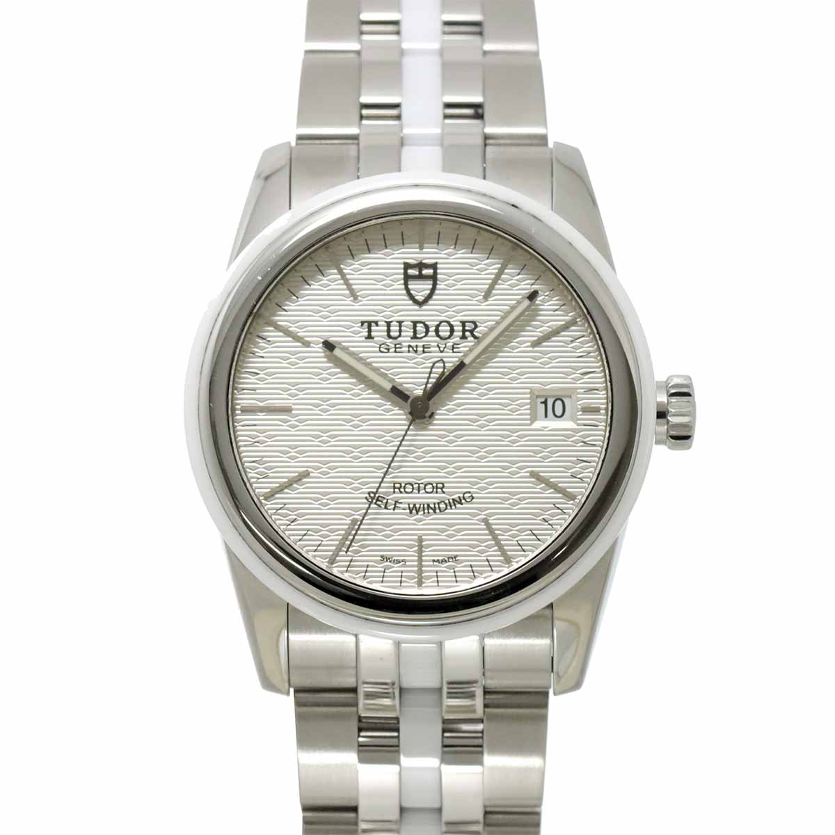 Glamour Date 55010W Automatic Silver Dial Mens Watch