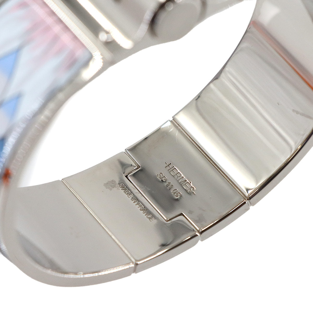 Charniere Large Bracelet Bangle Multi color Silver Accessory