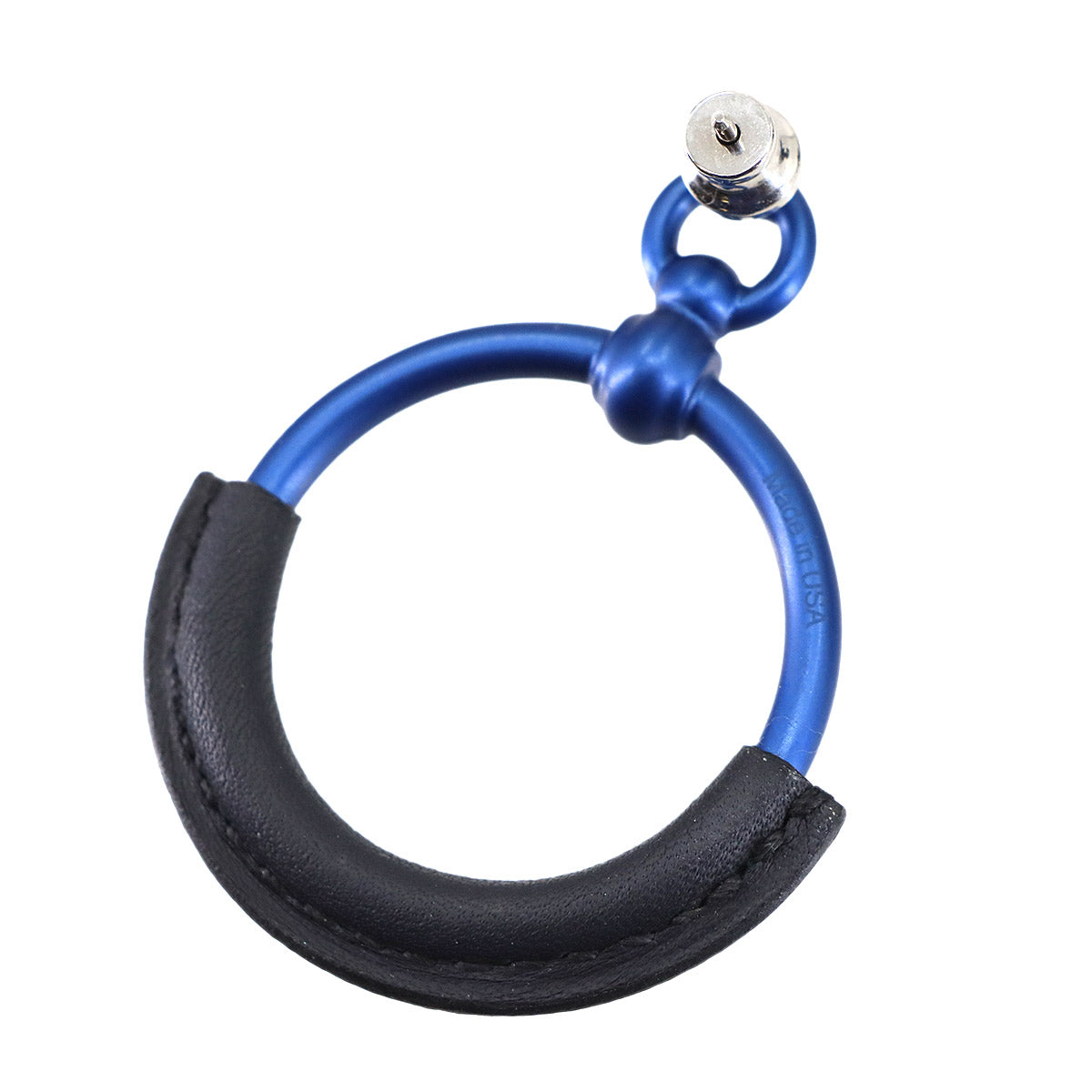 Loop PM Earrings Veau Swift Blue Indigo Accessory